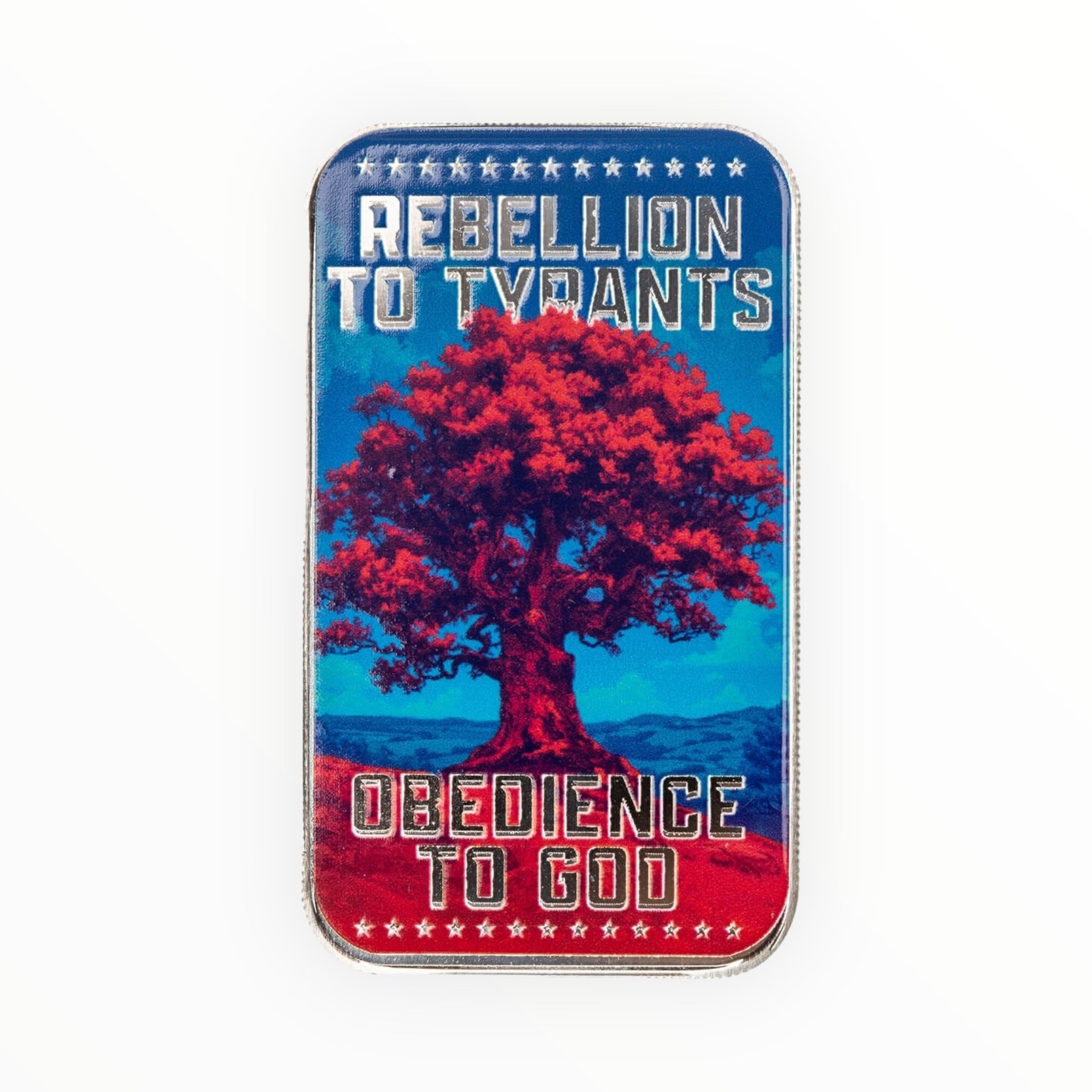 1 oz Silver Color Bar - Rebellion To Tyrants - Scottsdale Mint