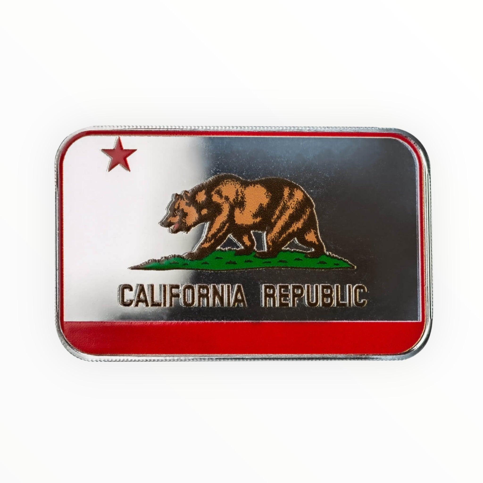 1 oz Silver bar - California State Flag (Scottsdale Mint)