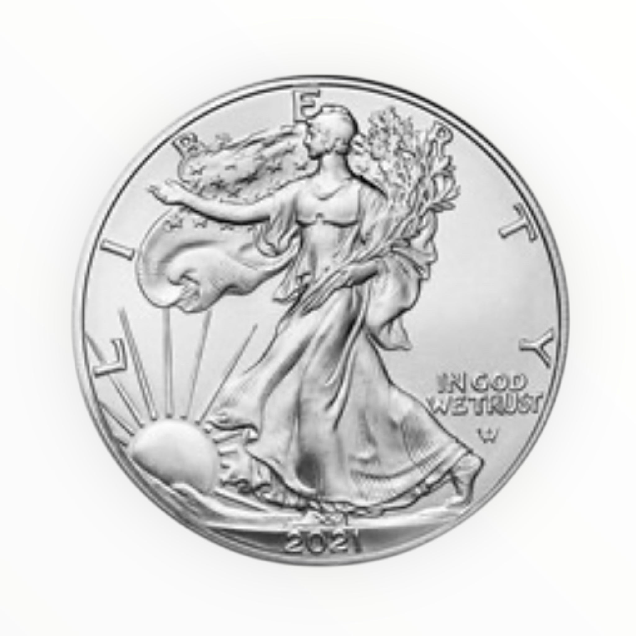 2021 1 oz American Silver Eagle Coin BU (Type 2)