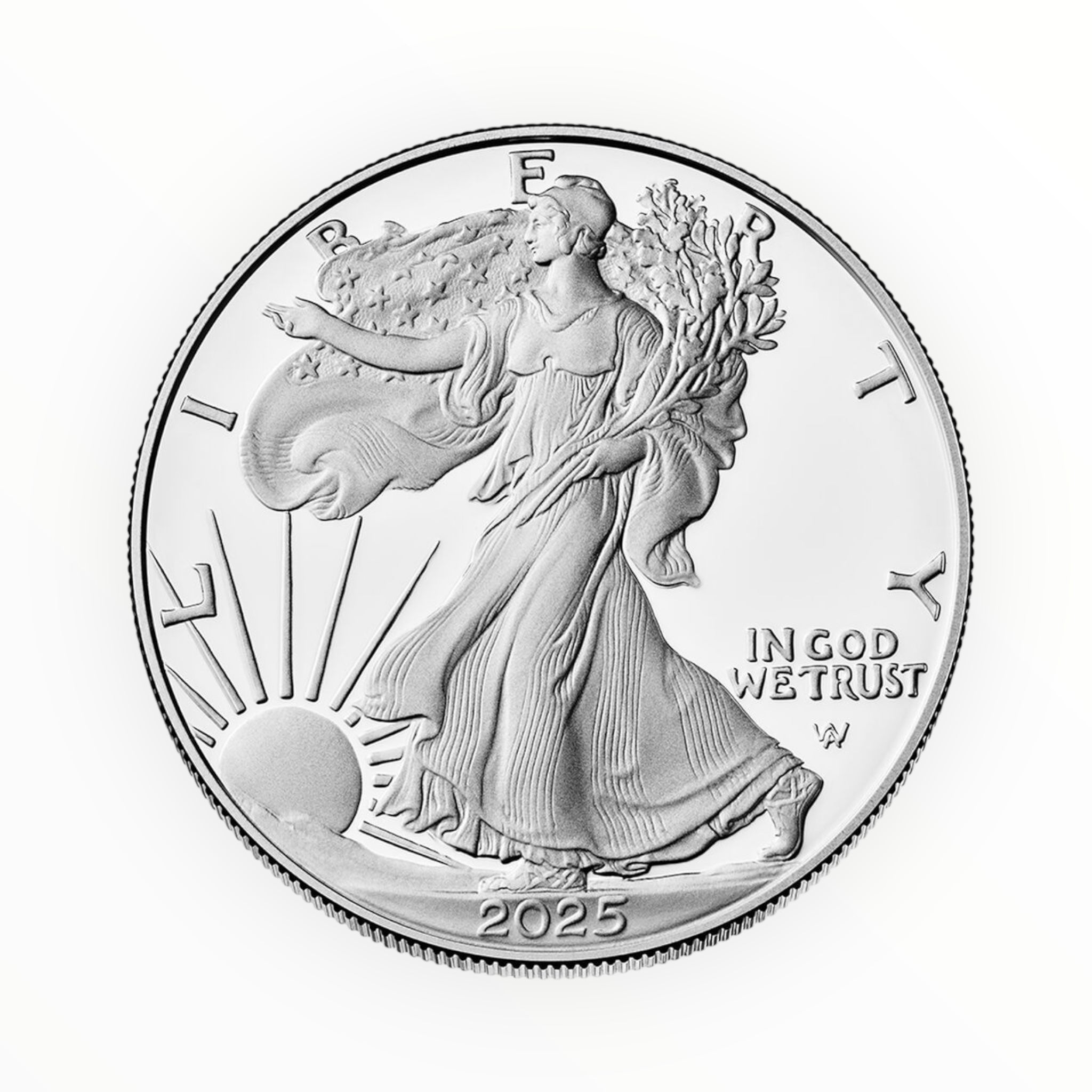 2025-W 1 oz Proof American Silver Eagle (w/Box & COA)