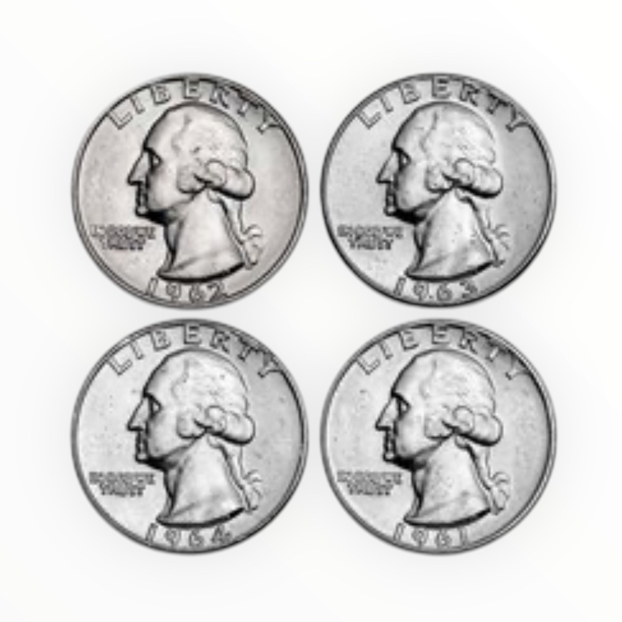 $1.00 Face Value 90% Washington Quarters BU