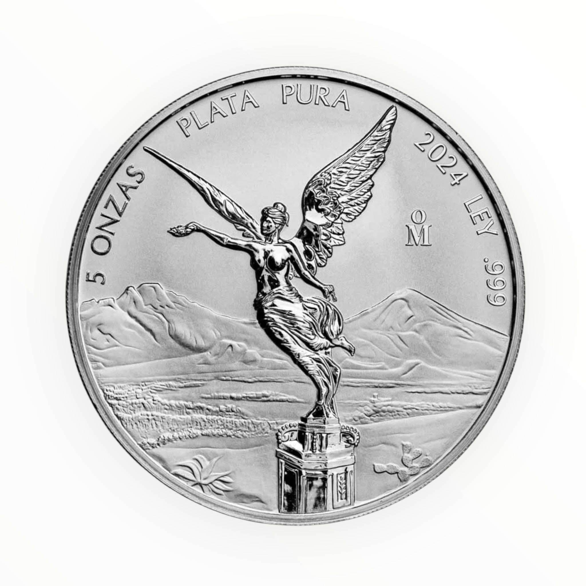 2024 Mexico 5 oz Silver Reverse Proof Libertad (In Capsule)