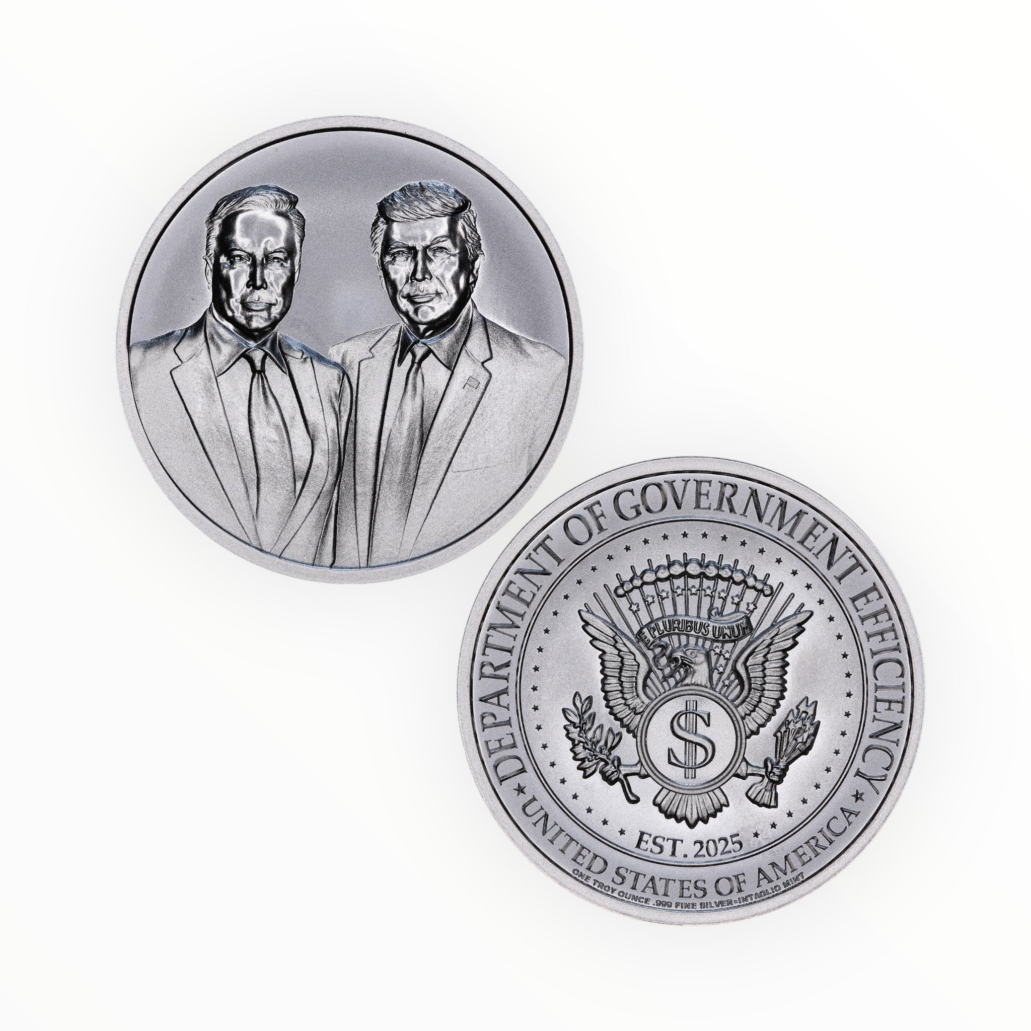 2025 Trump & Musk DOGE Seal 1 oz Silver Round