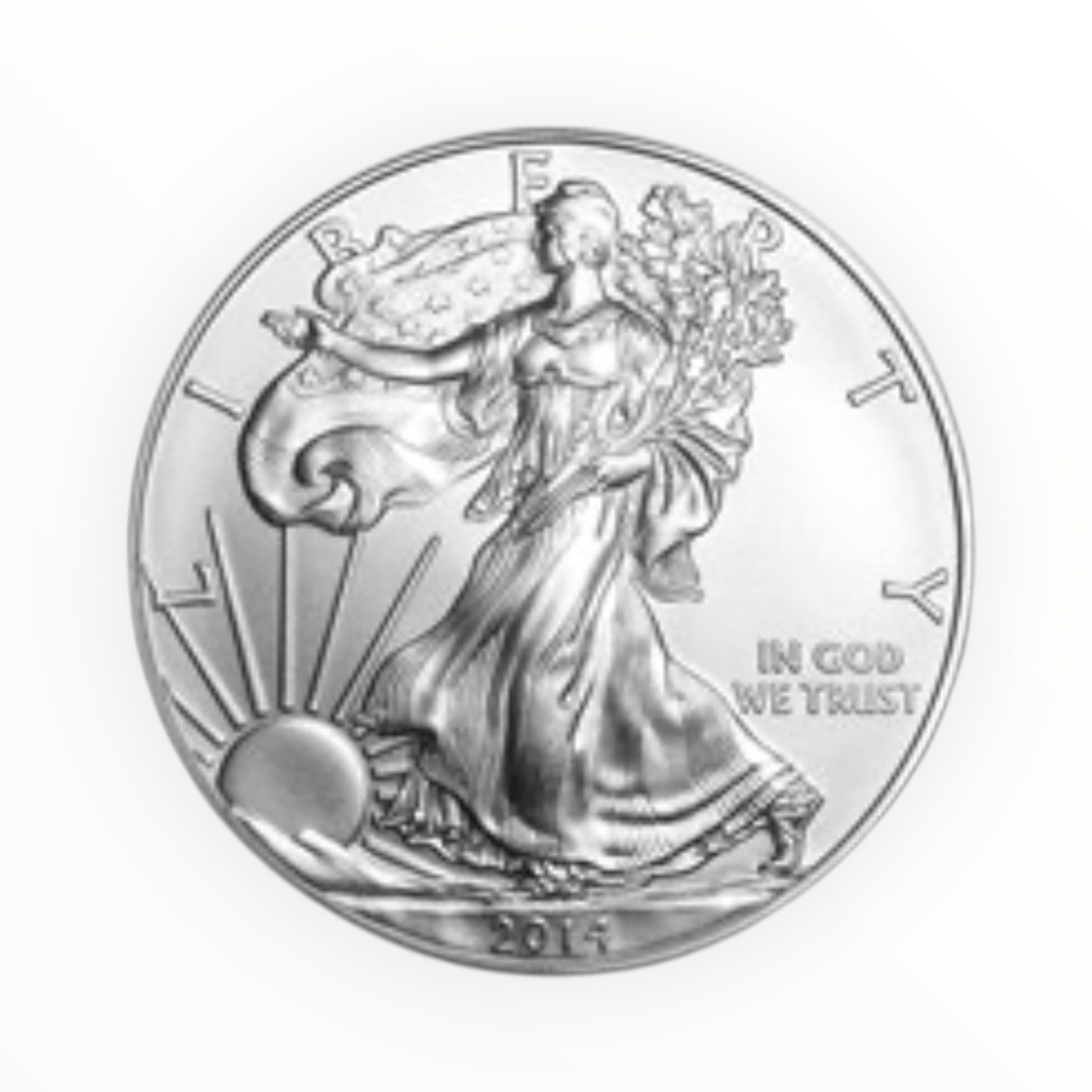 2014 1 oz American Silver Eagle BU - Mint Tube (20 coins)