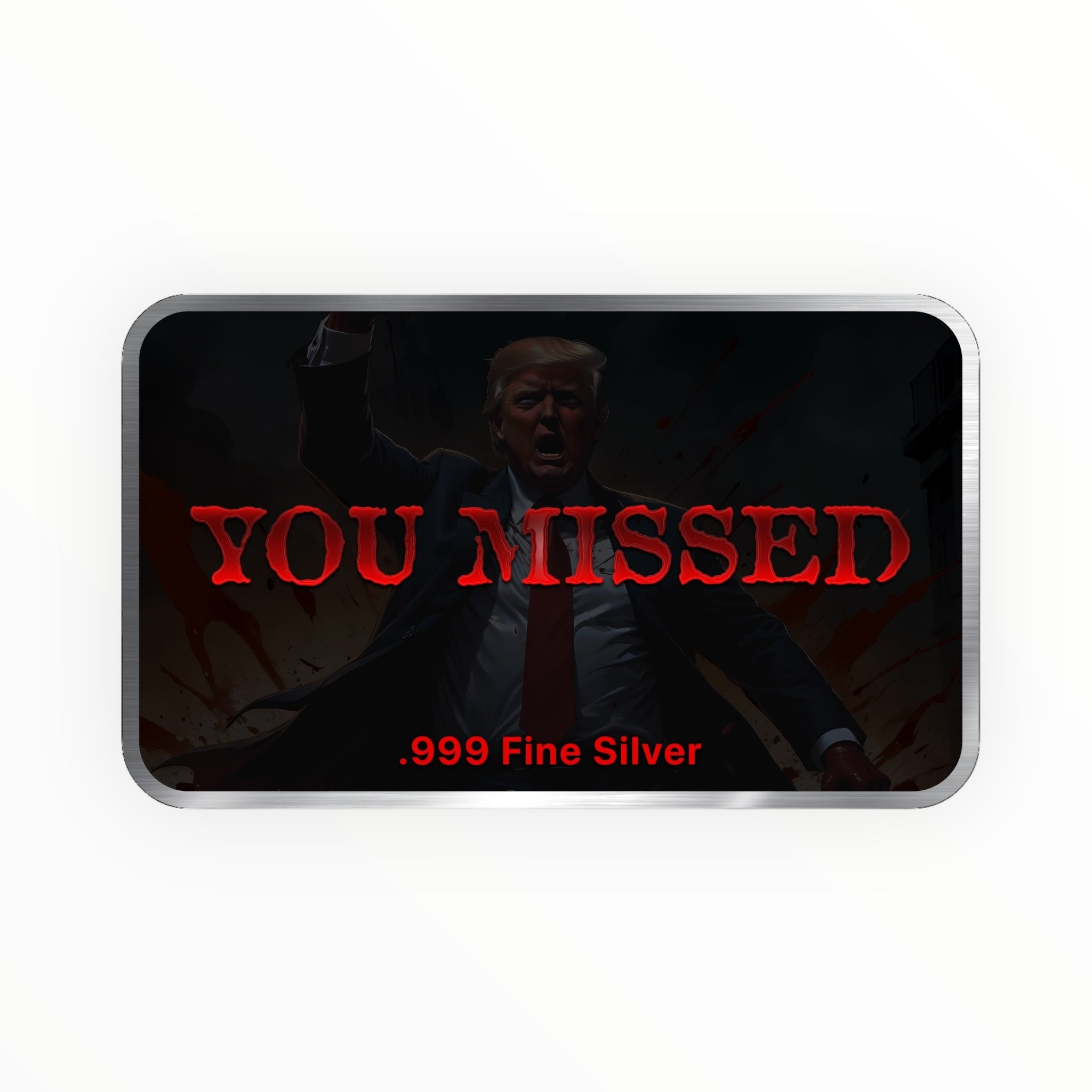 Donald Trump: The Fighter Colorized 1 oz Silver Bar